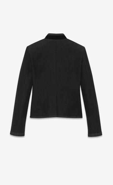 Black officer jacket with passementerie braiding